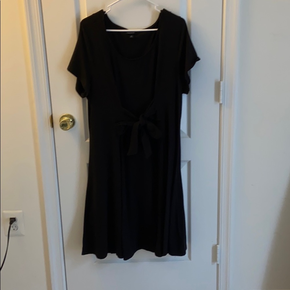 Black dress with bow